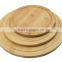3pc round bamboo serving tray