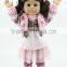 Fashion girl dolls blinking Eyes 18 inches American Wigs Doll vinyl Christmas Gift