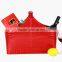 Top grade leather gift basket hotel special gift basket originality Spring Festival gift basket Festival gift packing factory