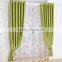 China Modern Butterfly Bead Curtain Green Linen Curtain for Living Room