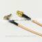 Wholesale price RP-SMA female to CRC9 male right angle Pigtail Cable 15CM RG316