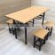 Ningbo Canteen heavy-duty two seater french bistro dining table and chairs                        
                                                Quality Choice