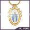 Hot Sale Customized Virgin Mary zinc alloy material digital printed keychains