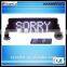 CE RoHS one year warranty 12v 7X35pixel semi-outdoor electric programmable text red car led display