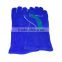 Heat resistance saphire Cow Leather Welding Gloves Industry Protective Working Safety Gloves