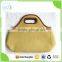 2016 New Arrival Lunch Picnic Bag Thermal Jute Neoprene Cooler Bag