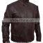 Men brown leather jacket