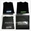 2015 so popular party events flash led light for black T shirt with high quality from China
