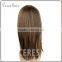 100% remy hair glueless silk top full lace wig F4/30 mixed color silk top full lace wig silky straight realistic full lace wig