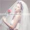 Simple Two-Layer Wedding Veils in Stock 90cm Short Ivory Wedding Veil 2015 Hot Sell (TS-1030)