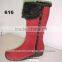 2015-16 OB08 embroidery genuine leather short girls boots