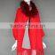 Fashion Tassel poncho fur collar wool shawl for ladies
