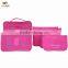 Luckipus Luggage Packing Cubes Travel Organizer Mesh Bags 6 Piece Various Size Set-3 Packing Cubes and 3 Pouches Rose Pink