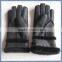 New Winter BlackColor Mens Warm Genuine Sheepskin Fur Leather Glove