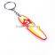 cute design silicone rubber key chain pepper spray