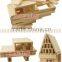 Confirm to EN71 ASTM 240pcs wooden construction block toys