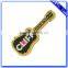 Wholesale Custom LOGO Embossed Guitar Shaped Gold Musical Badge