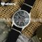 INFANTRY Men's Fashion Seconds Sport Black Nylon Military Watch