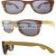 Classical Two-tone Wooden Frame Sunglasses