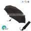Portable Automatic Black Fold Travel Umbrella with Wind Vent
