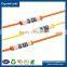 Laminating optical plastic warning scratch-resistant cable label