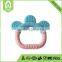 Hot sale 2016 BPA free custom made ring down claws shape round shape funny silicone baby teether