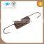 Zinc plated electrical spring extension spring with hooks