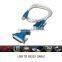 Factory supply d-SUB female/male RJ11 TO RS232 CABLE/RJ11 to DB9cable