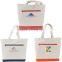 canvas leisure tote bags with pattern logo printed