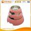 Chi-buy Pink Detachable Dual Melamine pet bowl antiskid Dog cat food water bowl,S Size:3.93"LX5.51"WX1.77"H