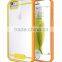 For Apple IPhone 6 Bumper Case, Fashion Hybrid Color Clear Hard Case With TPU Side Bumper Cover Case For Apple IPhone 6 4.7 5.5