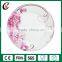 High quality custom logo ceramic flat plate