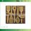 2015 Bamboo Tool Wooden Kitchen Cooking Spatula Set 6 Pc Spoon Fork Food Stir Utensil