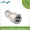 Stainless steel Safety Hammer 12V 3.1 A dual usb smart car charger