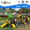 Novel design Guangzhou YQL factory long plastic outdoor playgorund slide for kids
