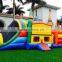 inflatable slide the bouncer for children play, inflatable bouncer slide with obstacle for adults