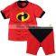 New fashion short sleeve children clothing kids clothes boy sets suits 2 pcs baby boys pajamas