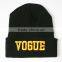 fashion cheap custom 100% acrylic beanies with embroidery logo wholesale in stock online sales