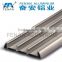 Aluminum LED profiles for step lighting in cinema in black and silver color
