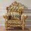 New classic living room furniture wooden hand carved fabric sofa set