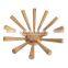 Wood starburst fruit bowl