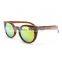 New fashion rosewood wooden sunglasses, men women rose wood mirror sunglasses retro