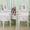 Tuff Concepts One Pair White Bedside Table Cabinet Chest of Drawer Nightstand Furniture