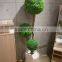 Wholesales artificial boxwood spiral indoor artificial trees, spiral topiary tree