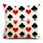 throw pillow with play cards pattern STPC006