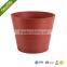 Green plastic wood stone UV protective large garden decorative plain surface planters