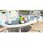 living room heavy-duty aluminum dining round table and chair set furniture