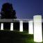 Modern fashion GRB full lighting high quality round plastic LED pillar/column for party/garden decoration