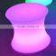Modern solar charging growing lighting colors change plastic LED stool with CE,ROHS,SGS certificate
