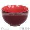 light color ceramic two tone soup bowl